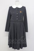 画像1: Jane Marple / ストライプシャツワンピース  ネイビーＸ白 T-25-03-27-020-JM-OP-SA-ZT (1)