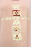 画像3: WONDERFUL WORLD / ロゴpt&ワッペン付きジャンパースカート  ピンク T-25-03-27-023-LO-OP-SA-ZI (3)
