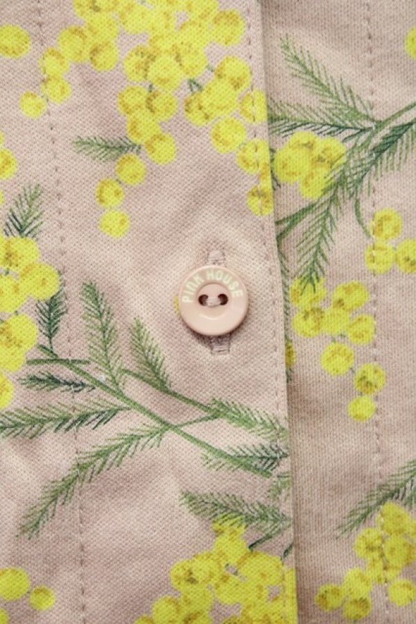 画像6: PINK HOUSE / ミモザ柄カットカーディガン L ピンク T-25-03-27-007-LO-TO-SA-ZY (6)