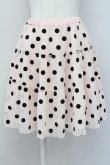 画像1: Emily Temple cute / フロッキードットスカート  ピンクＸ黒 T-25-03-27-013-ET-SK-SA-ZI (1)