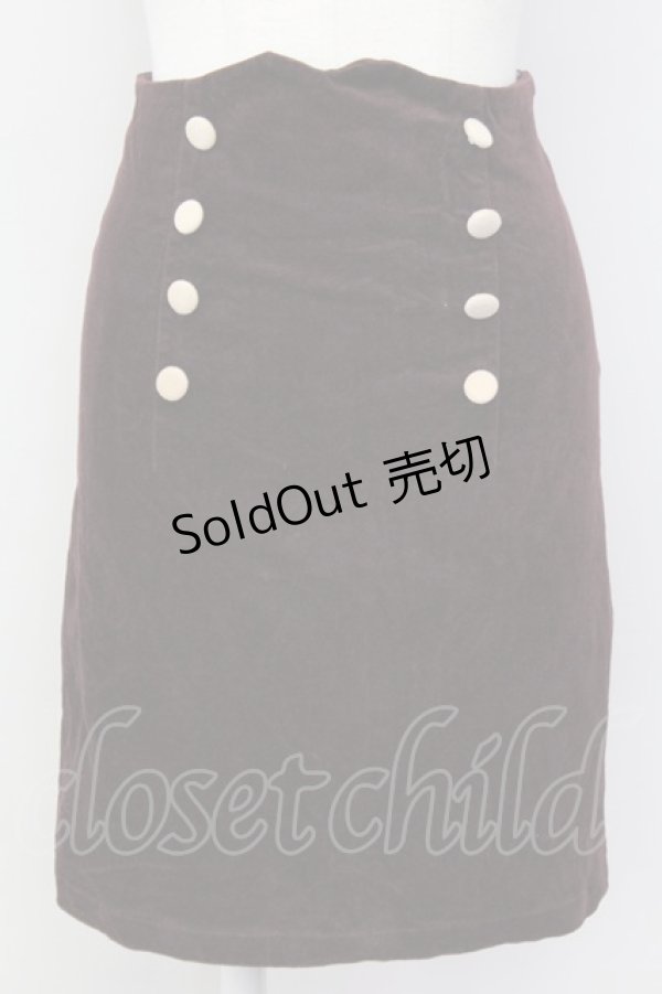 画像1: an another angelus / スエード風タイトスカート  赤茶 T-25-03-30-026-CA-SK-SA-ZT072 (1)