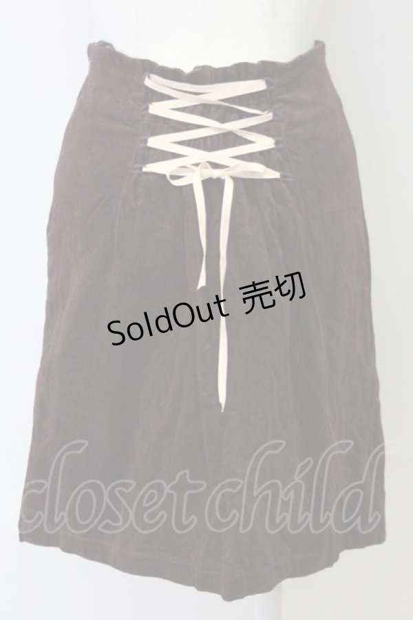 画像2: an another angelus / スエード風タイトスカート  赤茶 T-25-03-30-026-CA-SK-SA-ZT072 (2)