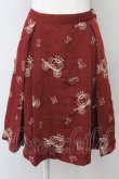 画像1: F i.n.t / 馬車刺繍スカート  ボルドー T-25-03-30-030-CA-SK-SA-ZT072 (1)