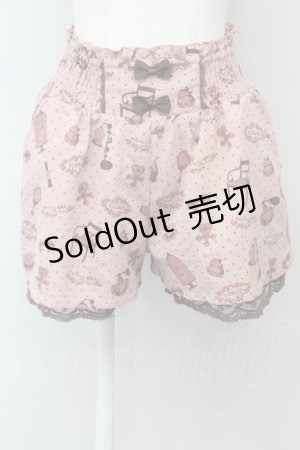 画像: Ank Rouge / ガーリーモチーフショートパンツ  ピンク T-25-03-30-034-CA-PA-SA-ZT