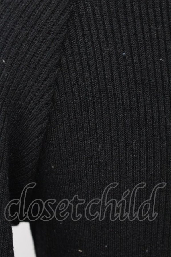 画像3: F&A / スカラップ長袖ニット  ブラック T-25-03-30-017-LO-TO-SA-ZT090 (3)