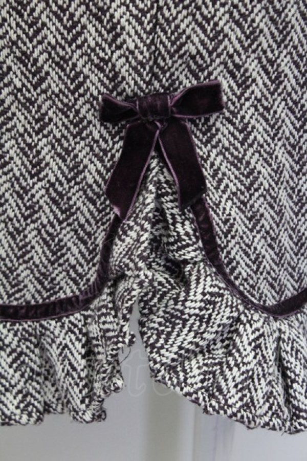 画像3: an another angelus / ツイードフリルタイトスカート  パープル T-25-03-31-031-CA-SK-SA-ZT160 (3)