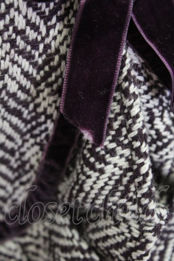 画像4: an another angelus / ツイードフリルタイトスカート  パープル T-25-03-31-031-CA-SK-SA-ZT160 (4)