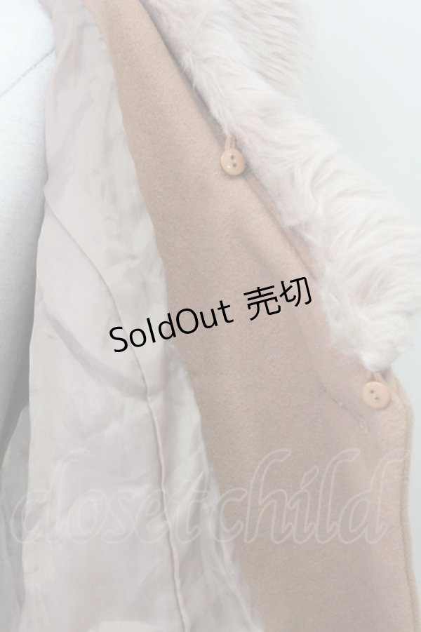 画像5: 【SALE】an another angelus / ファー衿付きバラ釦コート  ピンクブラウン T-25-03-31-003-CA-CO-SA-ZTC039 (5)