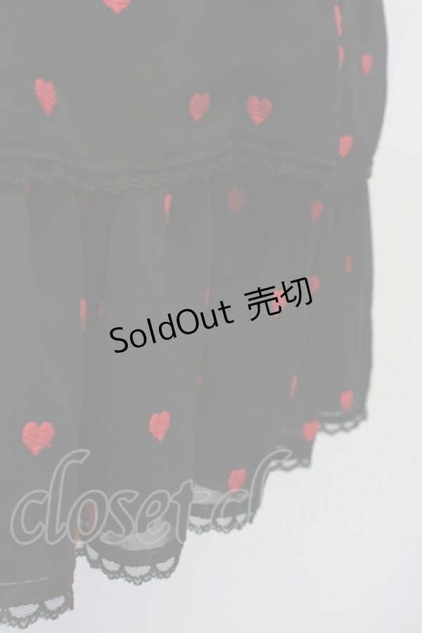 画像7: Angelic Pretty / Petit Heartジャンパースカート  黒ｘ赤 T-25-04-20-002-AP-OP-SA-ZI (7)