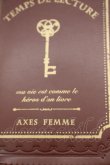 画像5: axes femme / 洋書風デザインポーチ  茶 T-25-04-20-025-AX-ZA-SA-ZI (5)