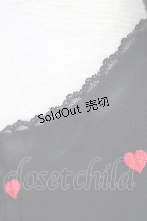 画像9: Angelic Pretty / Petit Heartジャンパースカート  黒ｘ赤 T-25-04-20-002-AP-OP-SA-ZI (9)