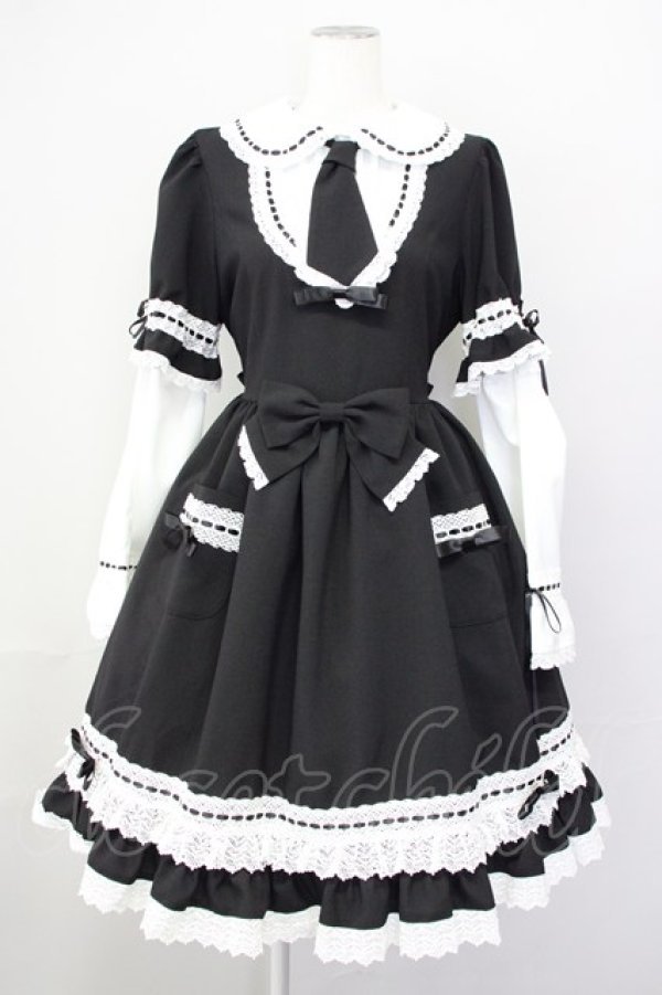 画像1: LIEF / LIEF in The Dreamワンピース  黒Ｘ白 T-25-04-20-003-LO-OP-SA-ZI (1)