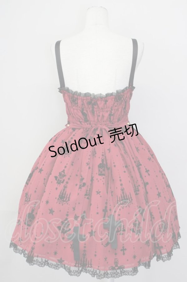 画像2: Angelic Pretty / Holy Lanternジャンパースカート  ワイン T-25-04-20-001-AP-OP-SA-ZI (2)
