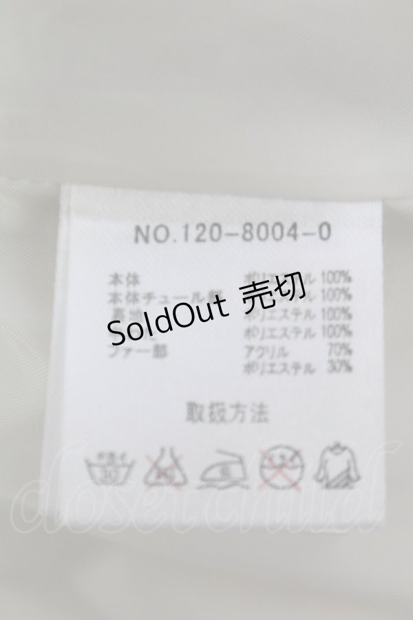 画像8: LIZ LISA / ドットチュール重ねショートコート  白 T-25-04-20-011-LO-CO-SA-ZI (8)