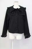 画像1: m petit by misako / セーラー襟ショートコート  黒 T-25-04-20-012-LO-CO-SA-ZI (1)