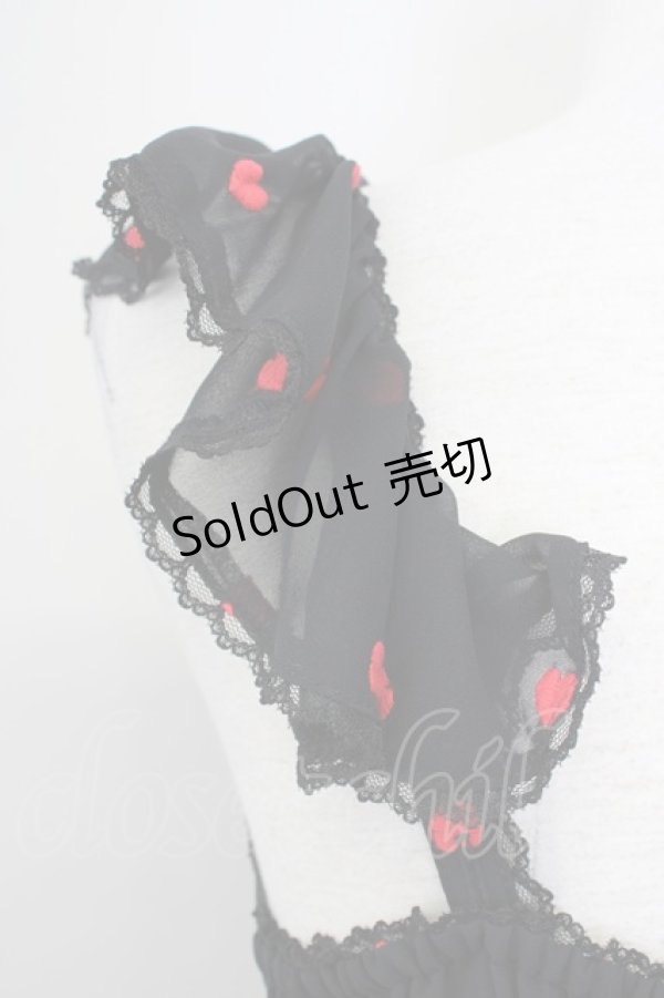 画像3: Angelic Pretty / Petit Heartジャンパースカート  黒ｘ赤 T-25-04-20-002-AP-OP-SA-ZI (3)