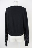 画像2: m petit by misako / ローズ刺繍ニットカーディガン  黒 T-25-04-21-017-LO-TO-SA-ZI (2)