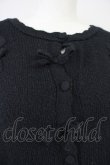 画像4: m petit by misako / ローズ刺繍ニットカーディガン  黒 T-25-04-21-017-LO-TO-SA-ZI (4)