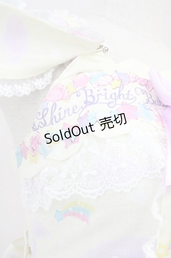 画像4: BABY,THE STARS SHINE BRIGHT / くみゃちゃんのKiraKira Sweets Halloween柄ジャンパースカートII  レモン T-25-04-21-019-BA-OP-SA-ZI (4)