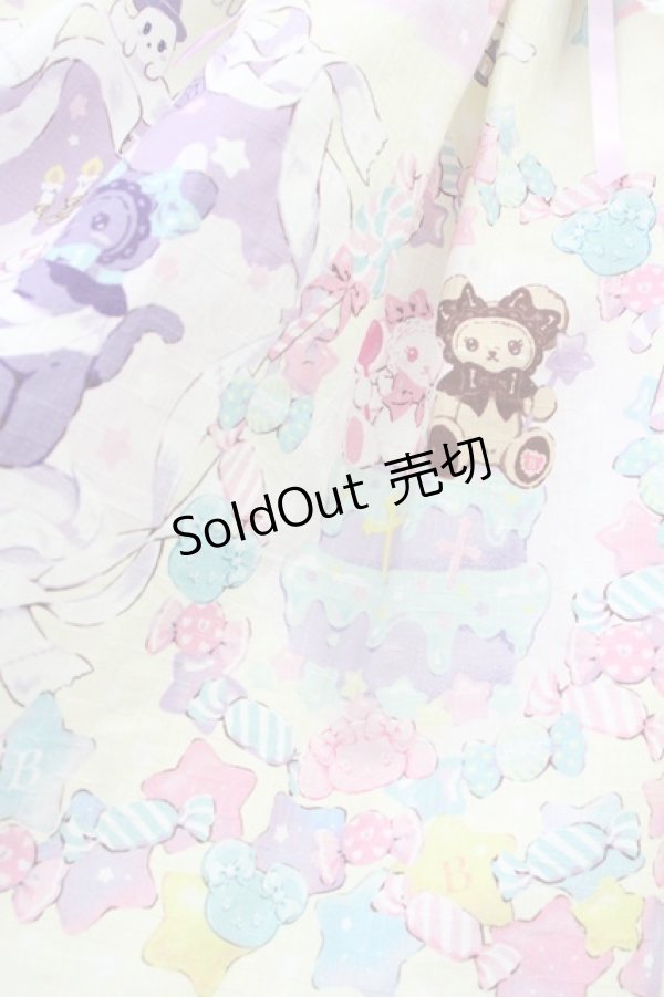 画像7: BABY,THE STARS SHINE BRIGHT / くみゃちゃんのKiraKira Sweets Halloween柄ジャンパースカートII  レモン T-25-04-21-019-BA-OP-SA-ZI (7)