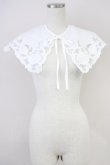 画像1: axes femme / バラレース付け襟  ホワイト T-25-04-21-023-AX-ZA-SA-ZI (1)