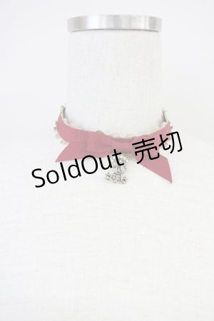 画像: ALICE and the PIRATES / グログランリボンチョーカー  ボルドー T-25-04-21-026-PA-AC-SA-ZI