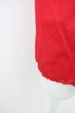 画像6: KETTY / ピンタックフリルノースリーブブラウス  赤 T-25-04-21-008-EL-BL-SA-ZI (6)