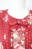 画像3: KETTY / フラワーブーケドットブラウス  赤 T-25-04-21-010-EL-BL-SA-ZI (3)