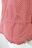 画像6: KETTY / リボンピンタックドットノースリーブブラウス  赤Ｘ白 T-25-04-21-012-EL-BL-SA-ZI (6)