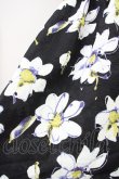 画像5: axes femme / 花柄レトロシャツワンピース  黒Ｘ白 T-25-04-21-013-AX-OP-SA-ZI (5)
