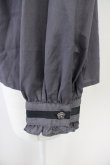 画像3: axes femme POETIQUE / 薔薇ブーケ刺繍入りブラウス  グレー T-25-04-21-014-AX-BL-SA-ZI (3)