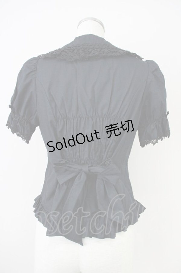 画像2: MAM MAXICIMAM / マジカルクラウン刺繍ブラウス  黒 T-25-04-21-015-LO-BL-SA-ZI (2)