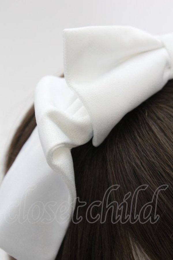 画像3: LOLITAその他(お買取対象外) / リボンカチューシャ  白Ｘグレー T-25-04-23-029-LO-AC-SA-ZT (3)