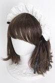 画像1: LOLITAその他(お買取対象外) / フリルリボンカチューシャ  アイボリーＸ黒 T-25-04-23-030-LO-AC-SA-ZT (1)