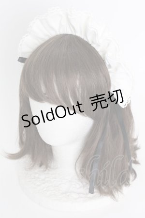 画像: LOLITAその他(お買取対象外) / フリルリボンカチューシャ  アイボリーＸ黒 T-25-04-23-030-LO-AC-SA-ZT