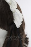 画像2: LOLITAその他(お買取対象外) / フリルリボンカチューシャ  アイボリーＸ黒 T-25-04-23-030-LO-AC-SA-ZT (2)