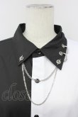 画像3: THICC / 肩ZIPシャツ  黒Ｘ白 T-25-04-23-006-LO-BL-SA-ZT (3)