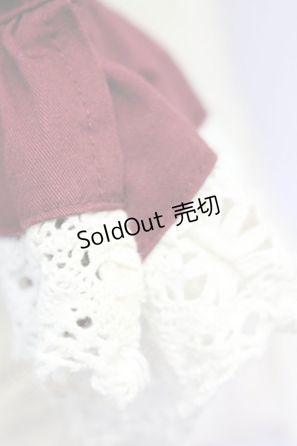 画像4: metamorphose / シャーリング長袖ワンピース  エンジ T-25-04-23-001-ME-OP-SA-ZI (4)