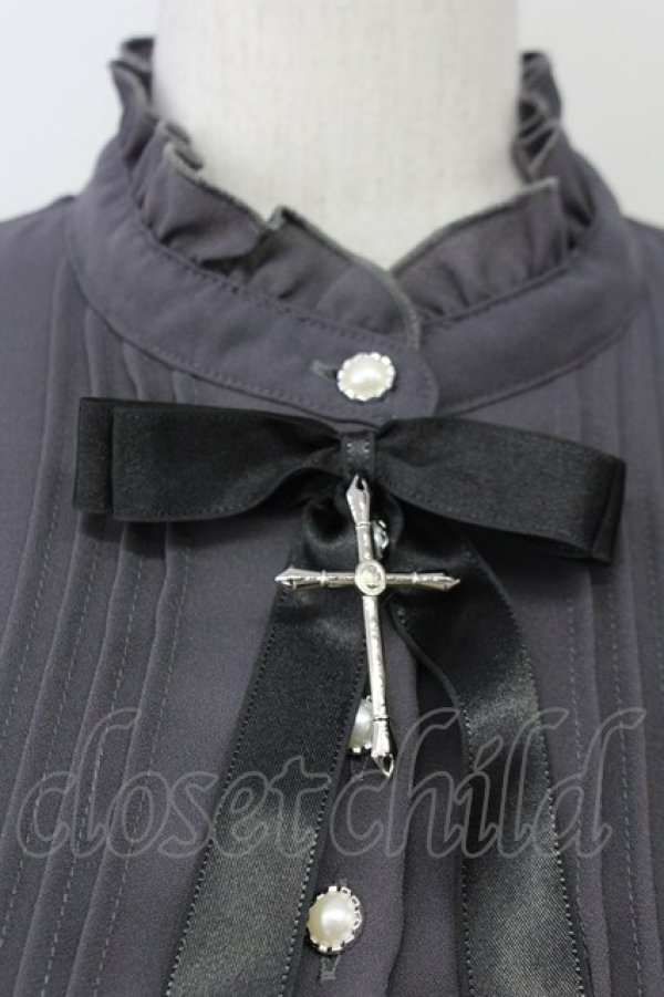 画像4: Amavel / クロス刺繍ワンピース  黒Ｘ白 T-25-04-23-008-CA-OP-SA-ZT (4)