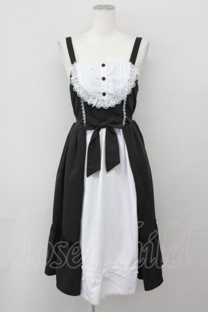 画像: axes femme kawaii / 童話の小公女ジャンスカ  黒Ｘ白 T-25-04-23-013-AX-OP-SA-ZT