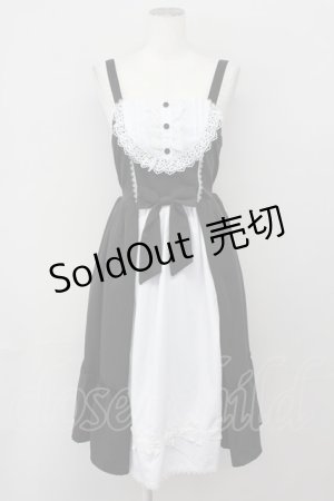 画像: axes femme kawaii / 童話の小公女ジャンスカ  黒Ｘ白 T-25-04-23-013-AX-OP-SA-ZI