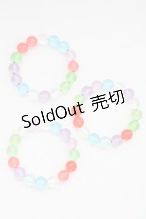 画像: WONDERFUL WORLD / ビーズブレスレット3つセット  マルチカラー T-25-04-25-020-LO-ZA-SA-ZT