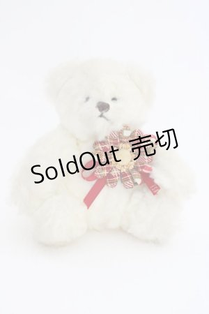 画像: BABY PINK HOUSE / フラワー付クマコサージュ  ホワイト T-25-04-25-023-LO-ZA-SA-ZT