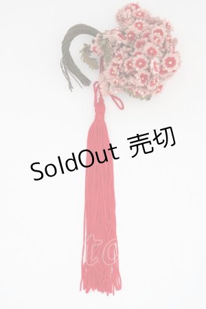画像: WONDERFUL WORLD / タッセル付小花コサージュ  ピンク T-25-04-25-024-LO-ZA-SA-ZT