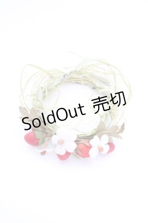 画像: WONDERFUL WORLD / ストロベリーブレスレット  グリーン×レッド T-25-04-25-004-LO-ZA-SA-ZT