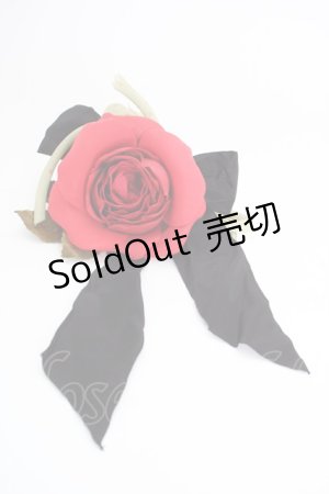 画像: WONDERFUL WORLD / 大きなバラコサージュ  レッド T-25-04-25-012-LO-ZA-SA-ZT