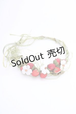 画像: WONDERFUL WORLD / ストロベリーネックレス  グリーン×レッド T-25-04-25-013-LO-AC-SA-ZT