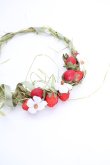画像3: WONDERFUL WORLD / ストロベリーネックレス  グリーン×レッド T-25-04-25-013-LO-AC-SA-ZT (3)