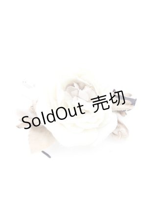 画像: WONDERFUL WORLD / バラパッチン止め  ホワイト T-25-04-26-018-LO-ZA-SA-ZT