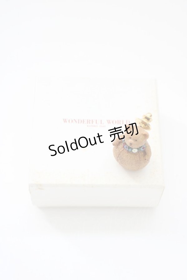 画像3: WONDERFUL WORLD / だるまクマピンズ  ブラウン T-25-04-26-024-LO-ZA-SA-ZT (3)